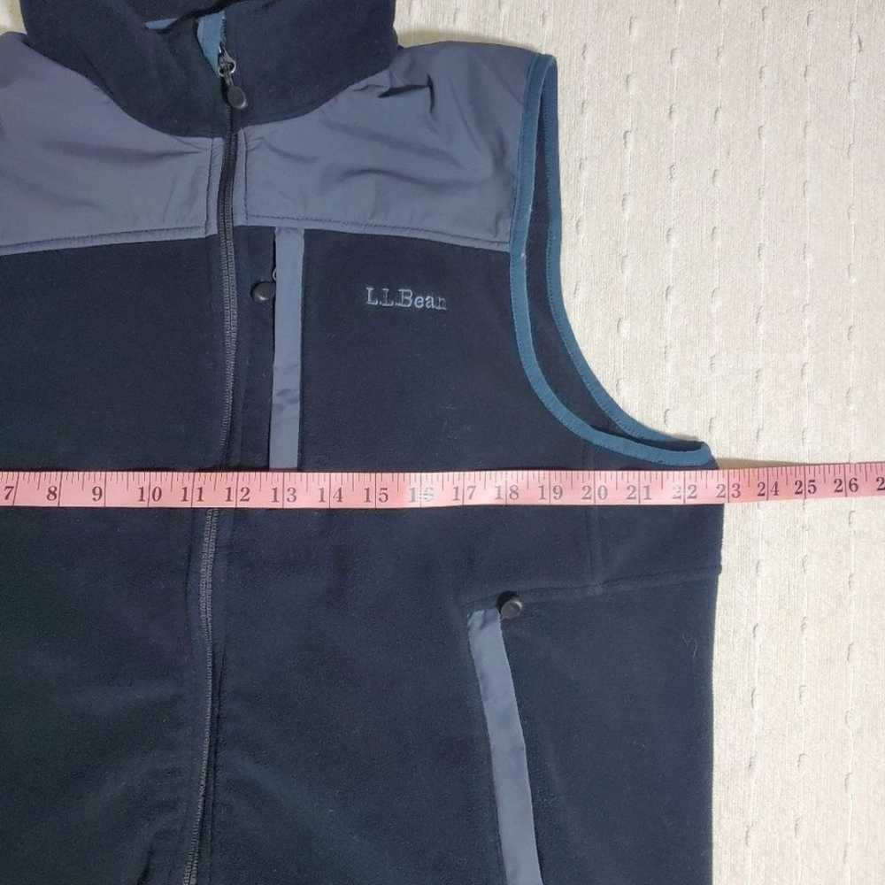 L.L.Bean Full Zipper Wind Resistant Vest Polartec… - image 3