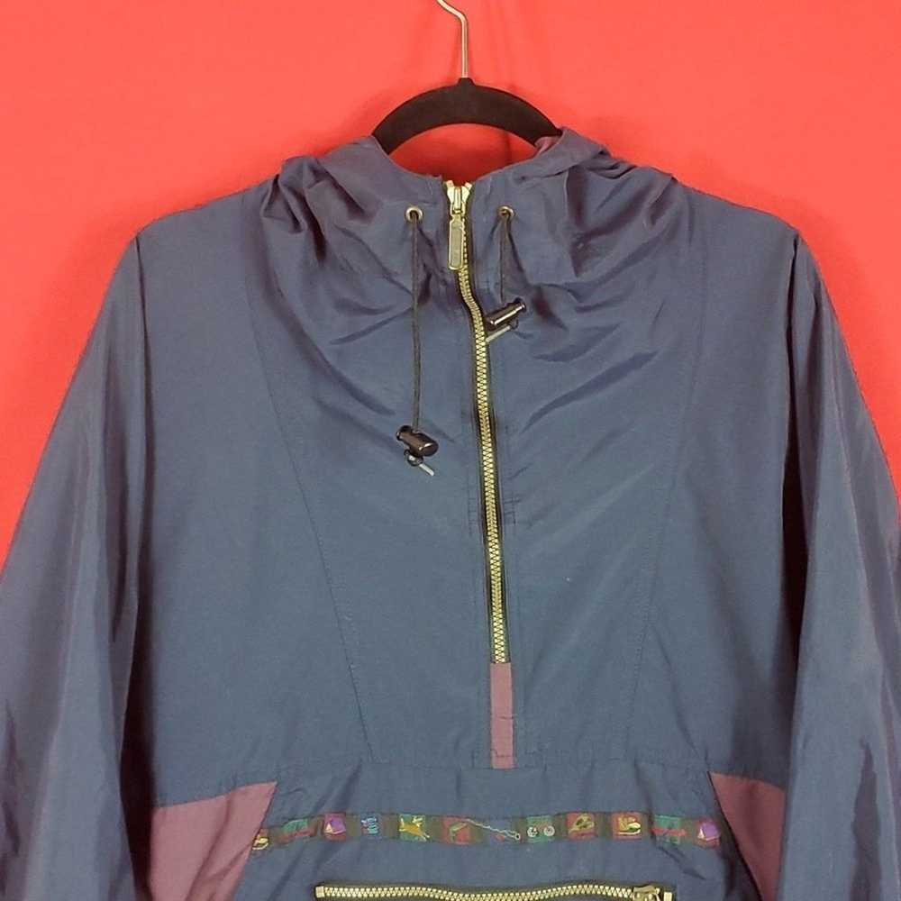 L.L. BEAN VINTAGE ANORAK WINDBREAKER Size Medium … - image 2