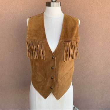 Vintage Quarters Suede Leather Vest - image 1