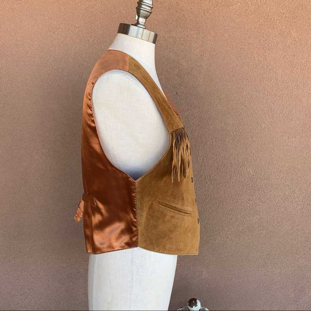 Vintage Quarters Suede Leather Vest - image 3