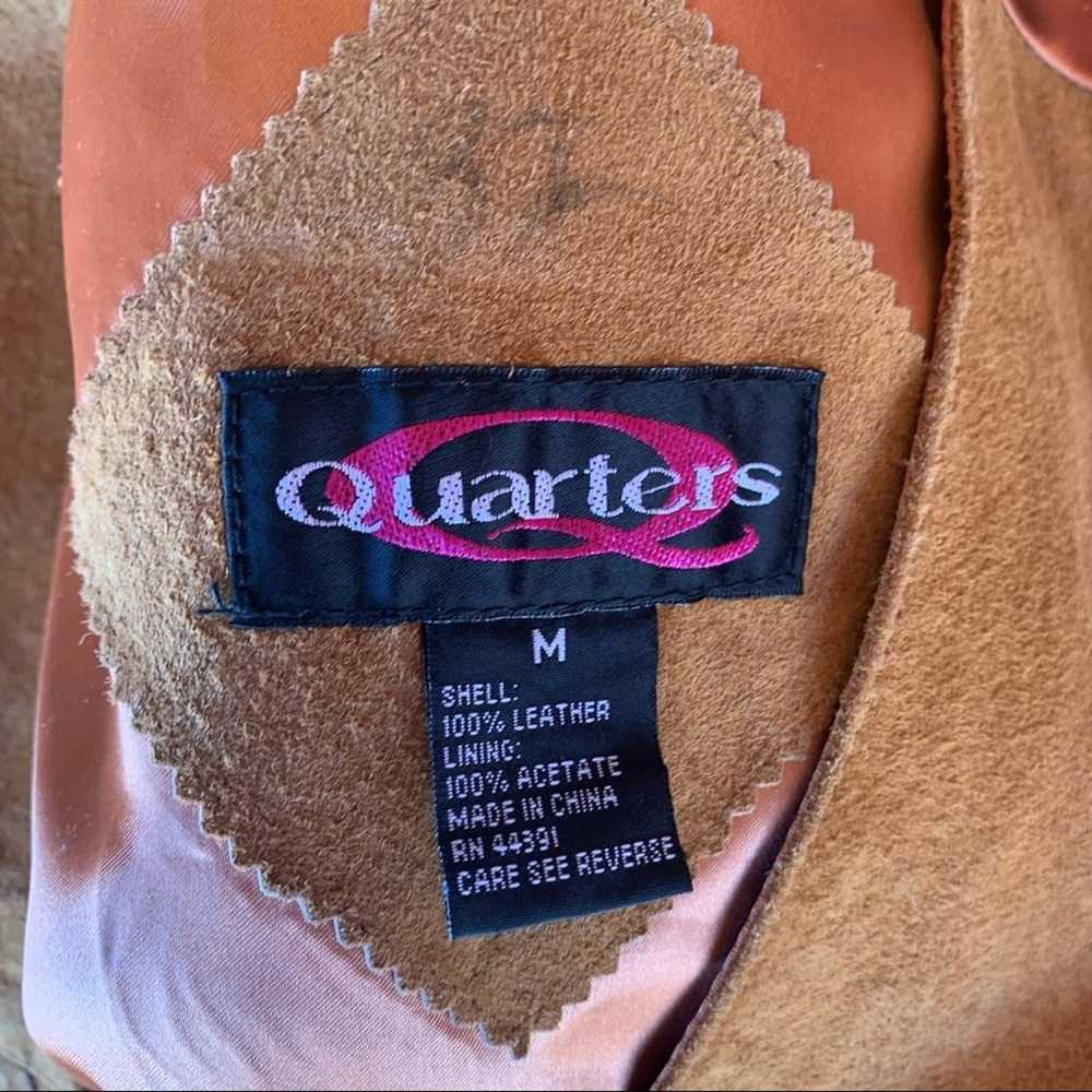 Vintage Quarters Suede Leather Vest - image 6