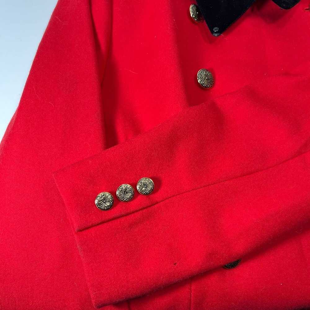 Vintage Bloomingdale's Red Wool Double Breasted J… - image 4