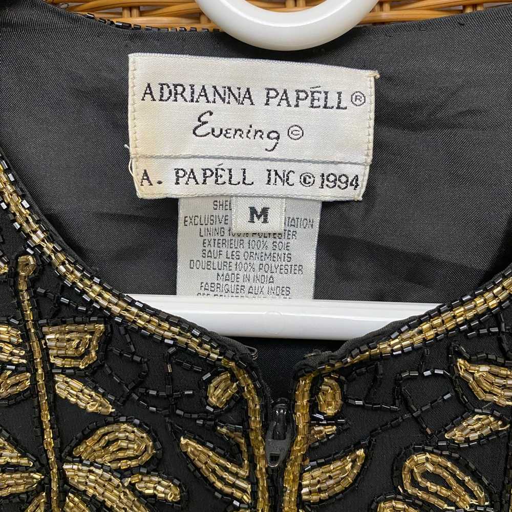 ADRIANNA PAPELL Evening jacket Vintage 1994 black… - image 6