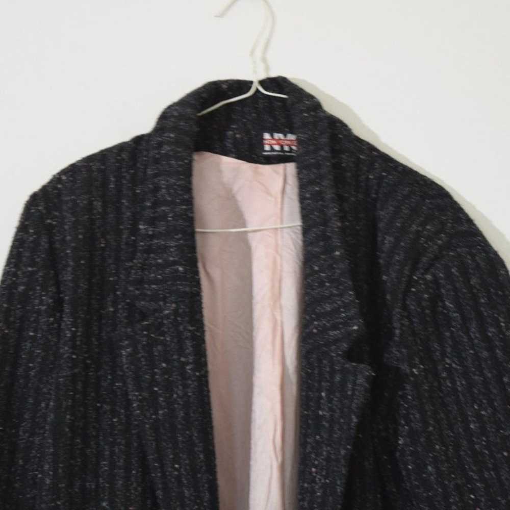 NEW YORK GIRL Vintage Heavy Wool Marled Pea Coat - image 3