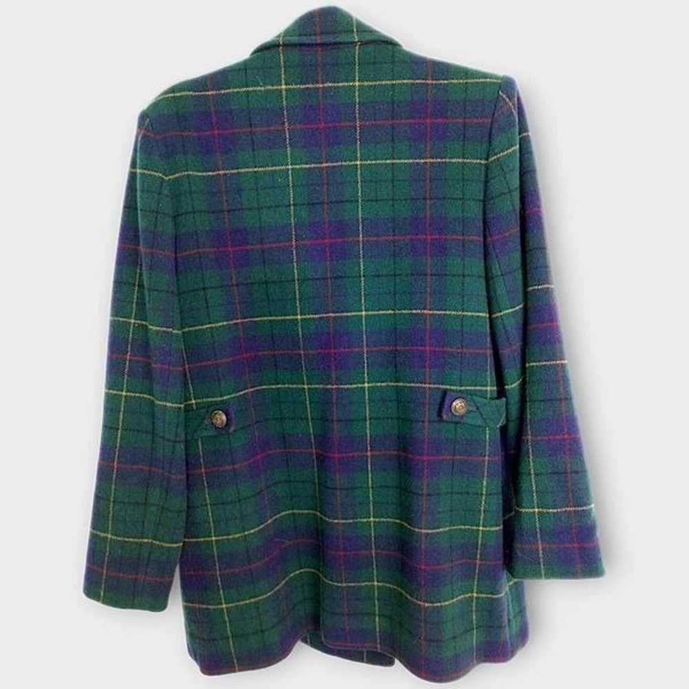 Pendleton Womens Jacket Sz 10 Wool Plaid Vtg 80s … - image 3