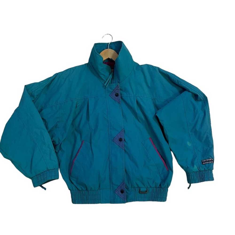 Vintage Sierra Experience Zip Up Bomber Jacket Te… - image 4