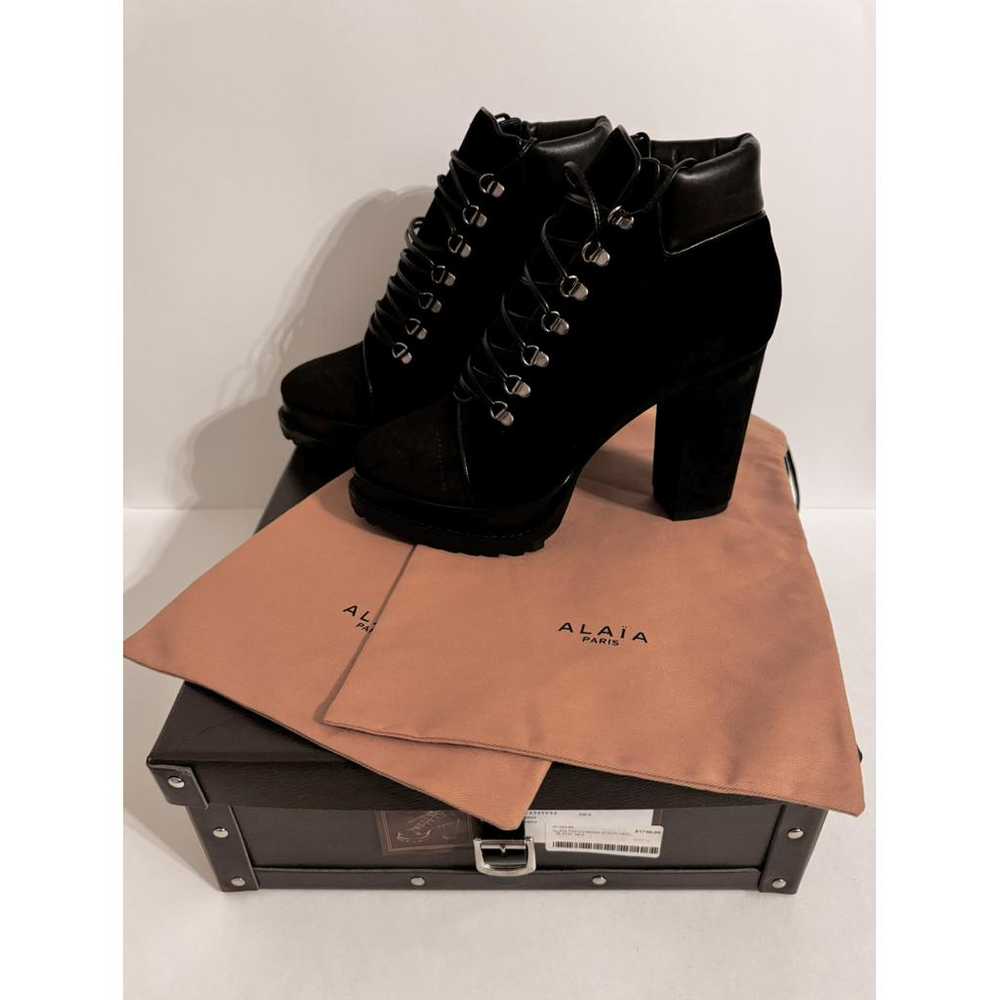 Alaïa Velvet boots - image 2