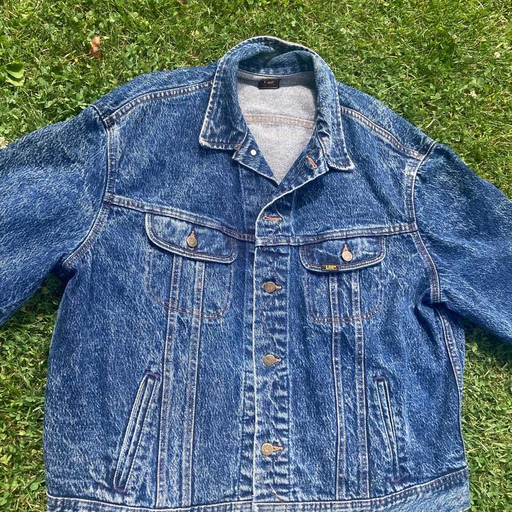 Stonewash 80s Denim LEE Jean Jacket - image 1