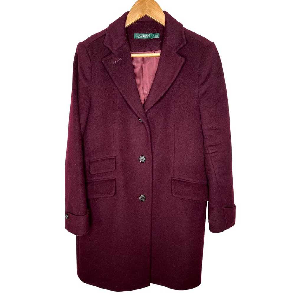 Ralph Lauren Woman's 8 Reefer Long WOOL Coat Mid … - image 2