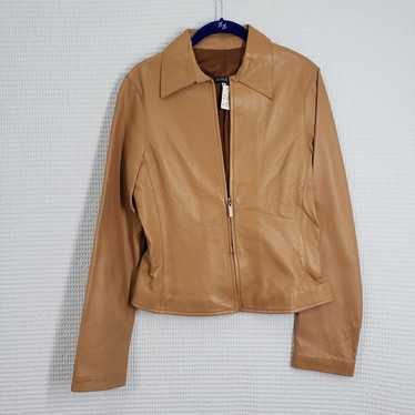 Vintage Dimagio Italy Leather Jacket Womens 4 Bro… - image 1