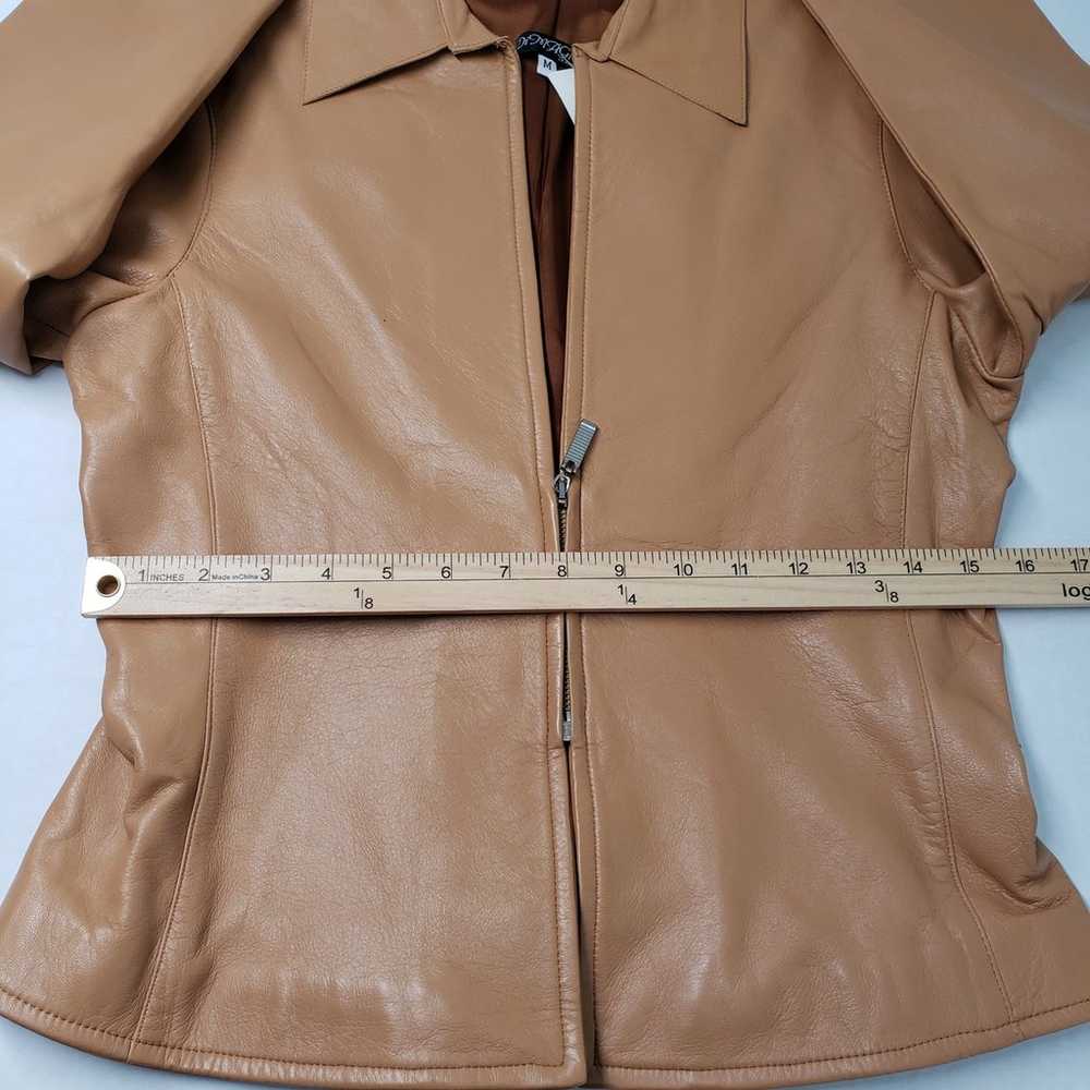 Vintage Dimagio Italy Leather Jacket Womens 4 Bro… - image 6