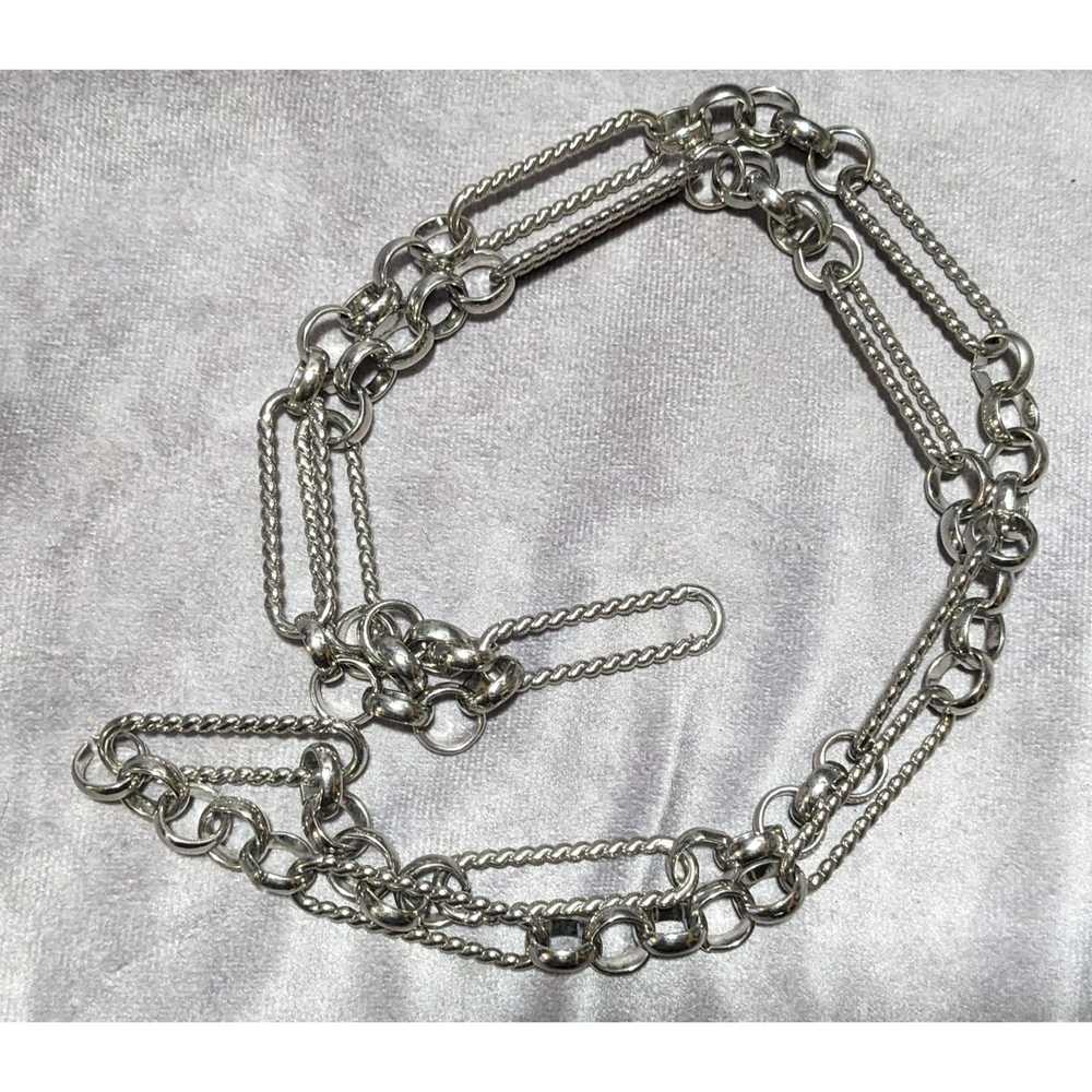 Other Silver Rolo And Twisted Paperclip Chain Nec… - image 7