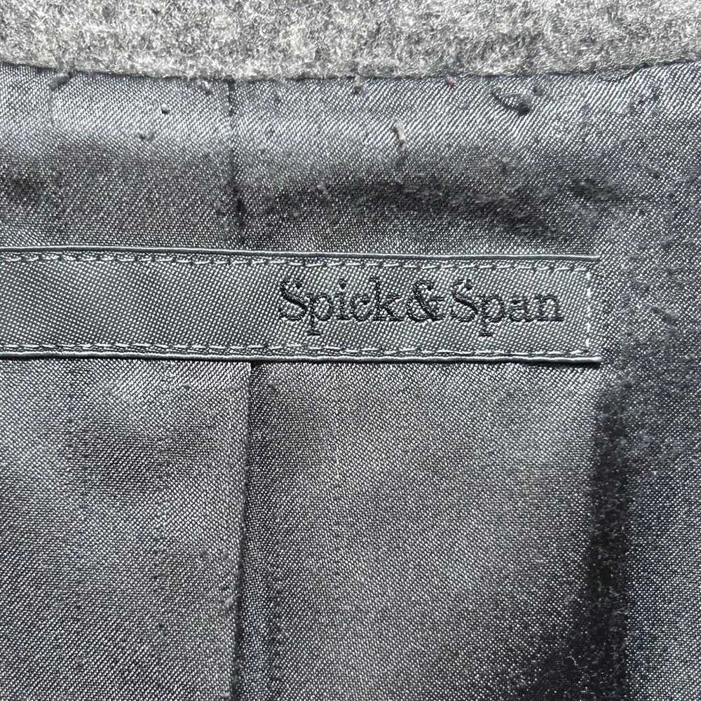 Spick and Span [M] Coat Big Collar Thick Wool Ble… - image 10