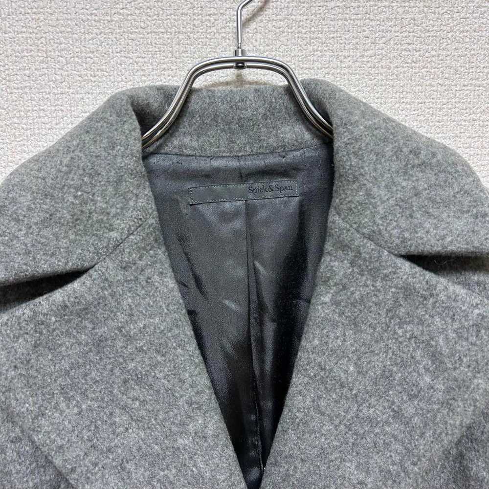 Spick and Span [M] Coat Big Collar Thick Wool Ble… - image 3