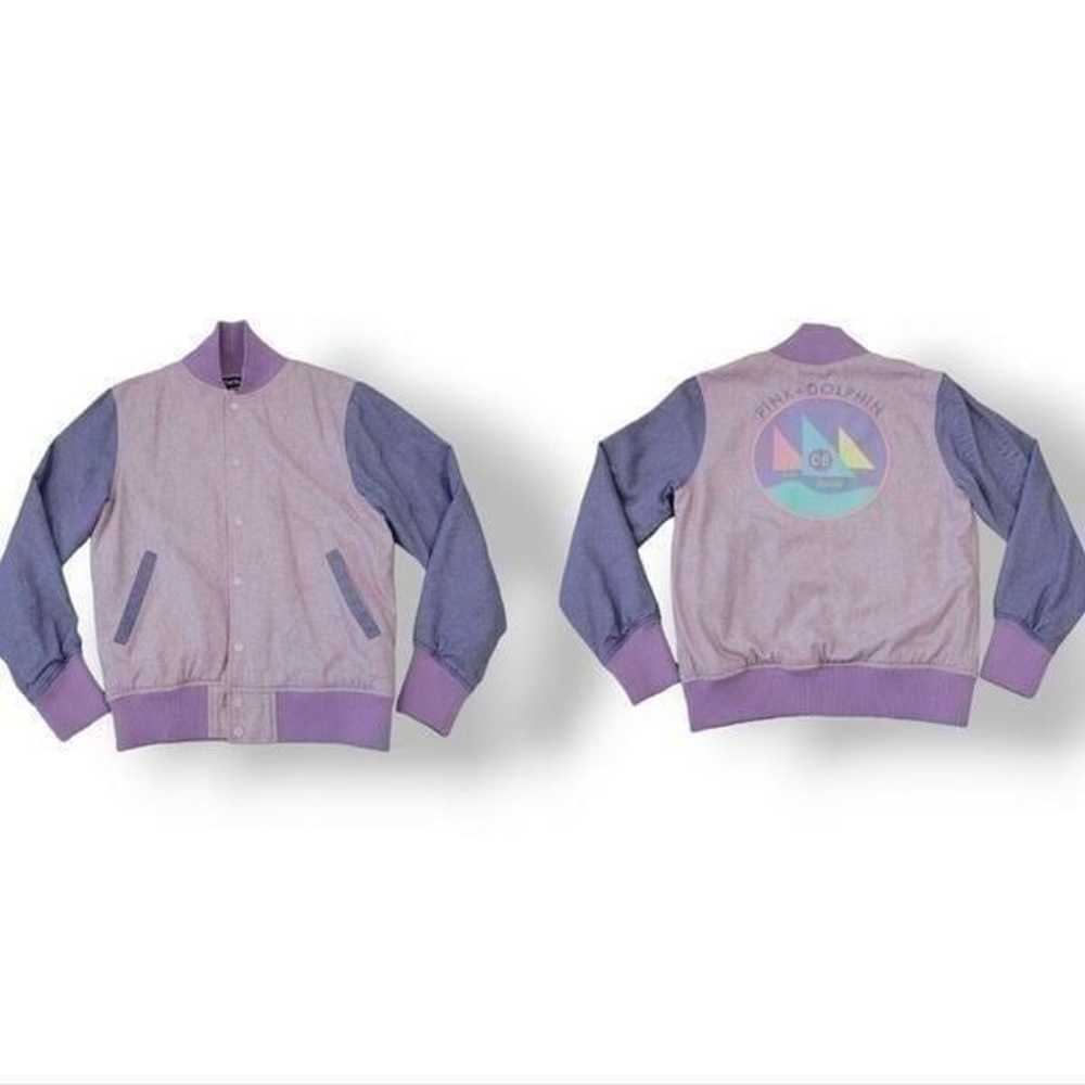 Pink+Dolphin Retro Lettermans Varsity Bomber Jack… - image 12