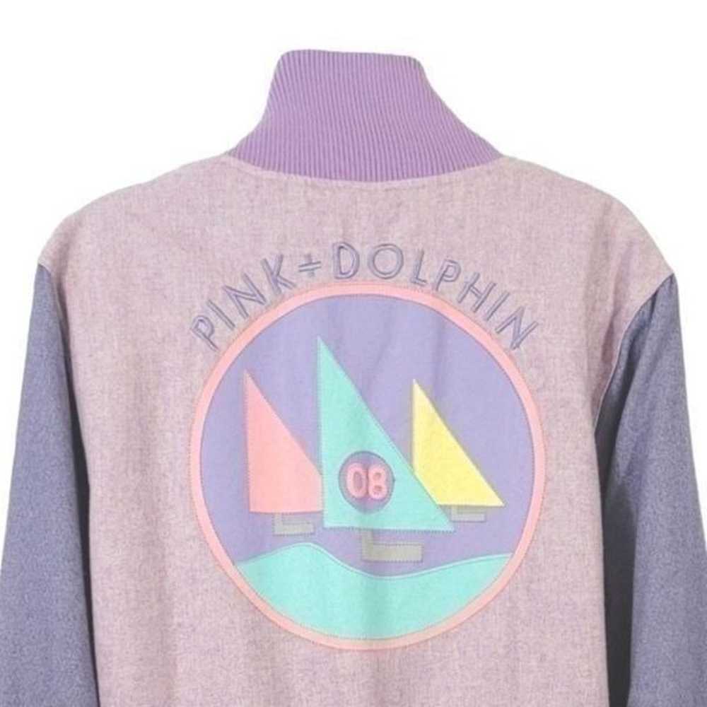 Pink+Dolphin Retro Lettermans Varsity Bomber Jack… - image 6