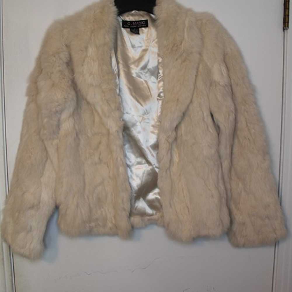 C. Magic Paris London New York Rabbit Fur Coat - image 1