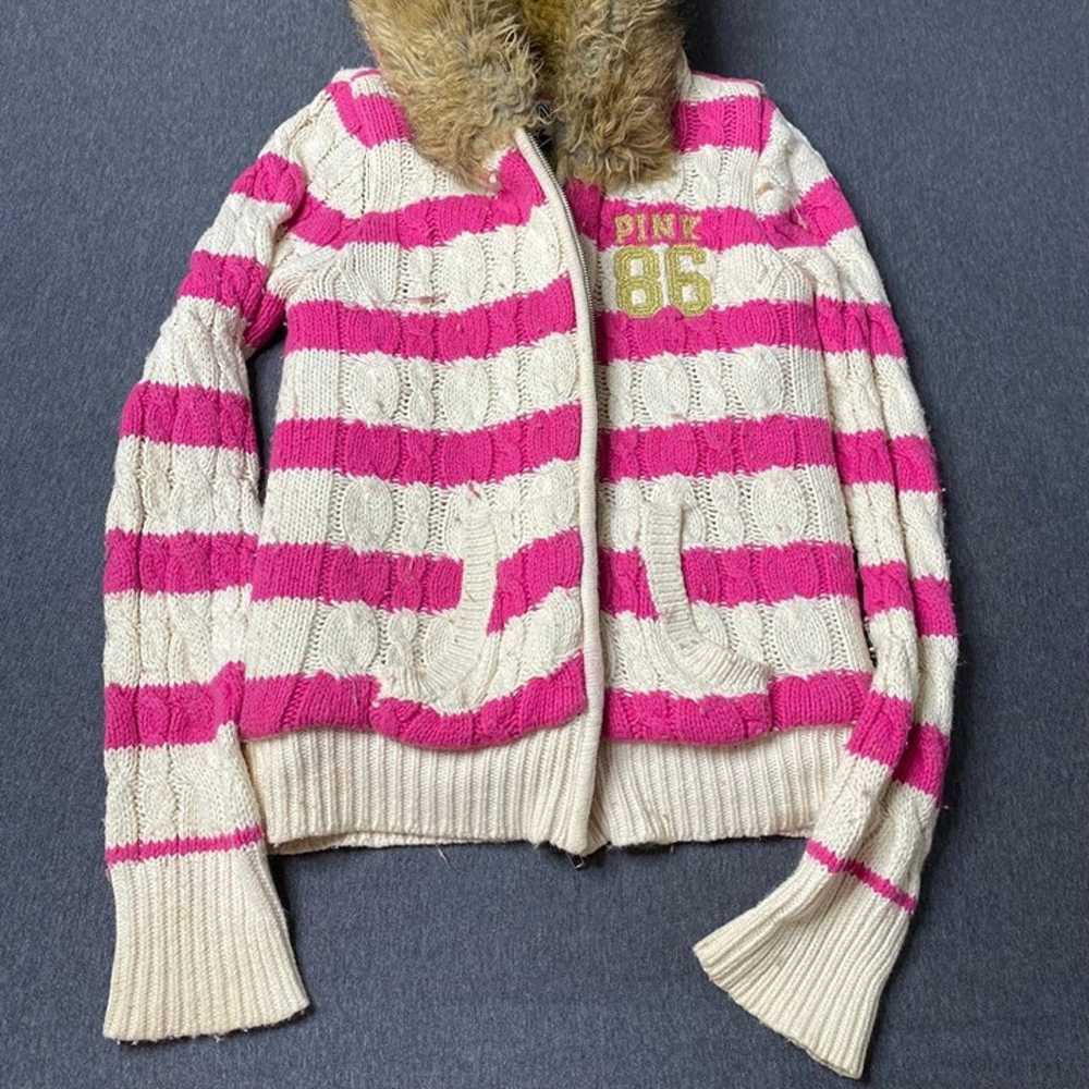 Victoria Secret Pink Vintage Fur Lined Hoodie - image 10