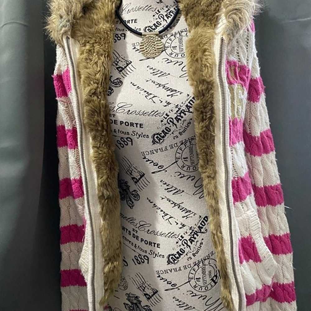 Victoria Secret Pink Vintage Fur Lined Hoodie - image 2