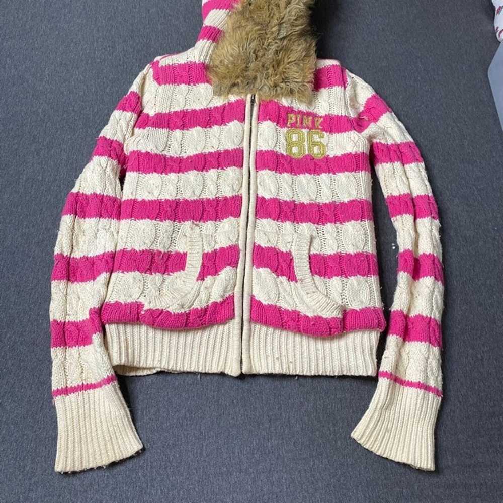 Victoria Secret Pink Vintage Fur Lined Hoodie - image 5