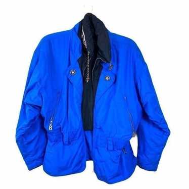 Vintage Blue Bogner Goose Down Ski Jacket