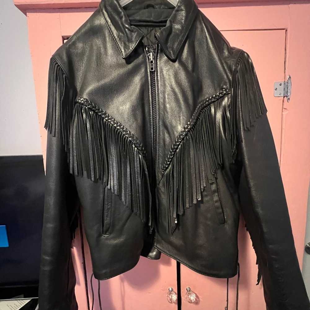 Vintage Wilson’s Leather Fringe Jacket - image 3