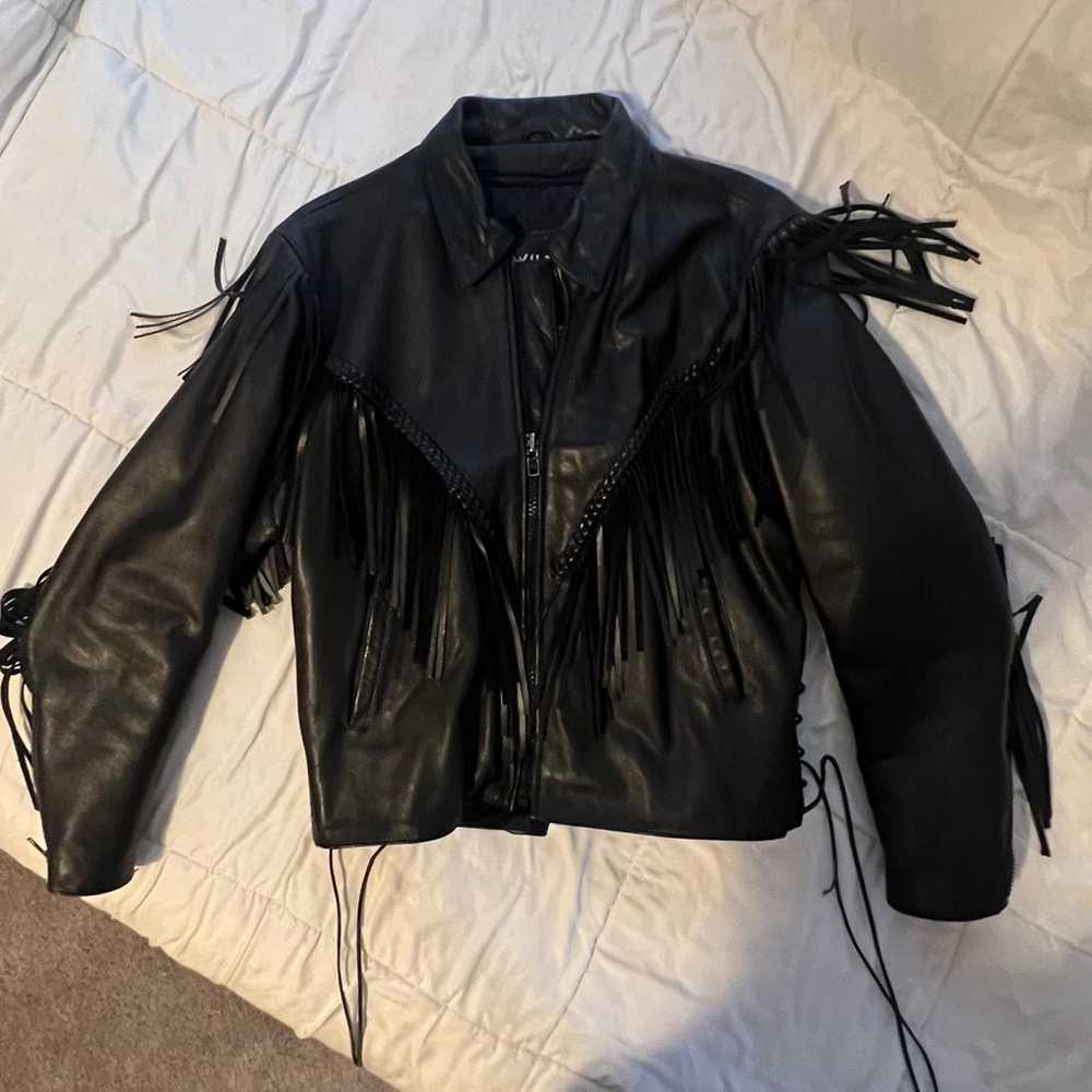 Vintage Wilson’s Leather Fringe Jacket - image 4