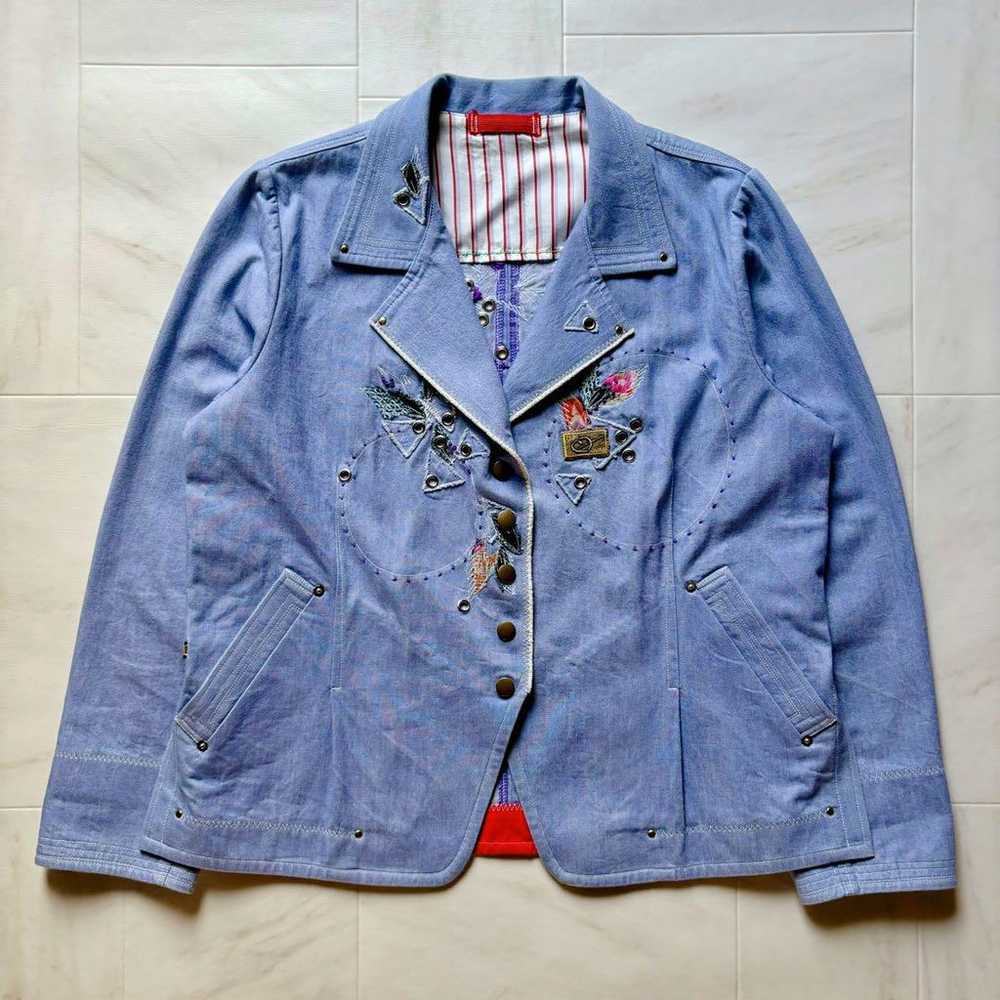 【Unique】Maruten Bo Handmade Denim Jacket Embroide… - image 3