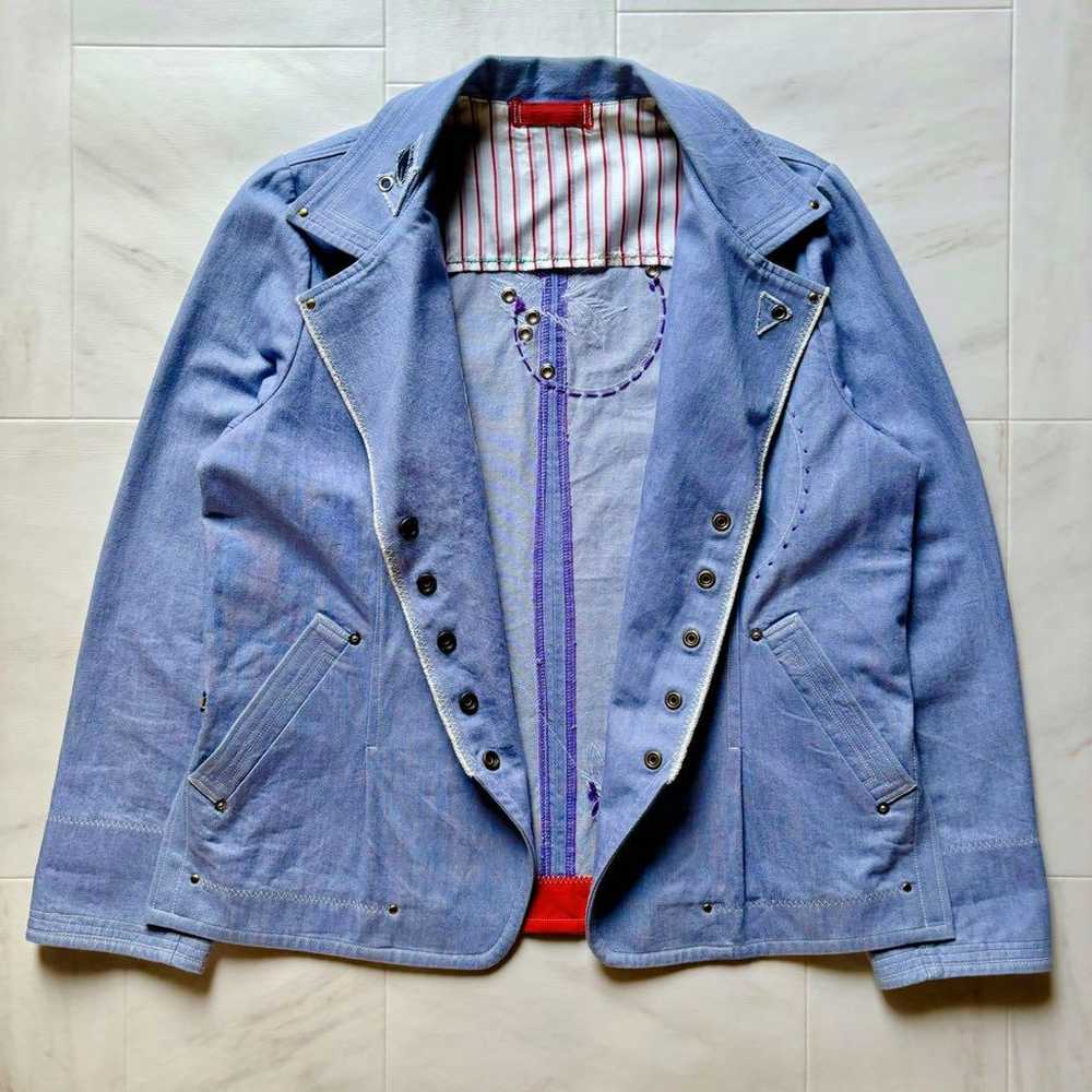 【Unique】Maruten Bo Handmade Denim Jacket Embroide… - image 4