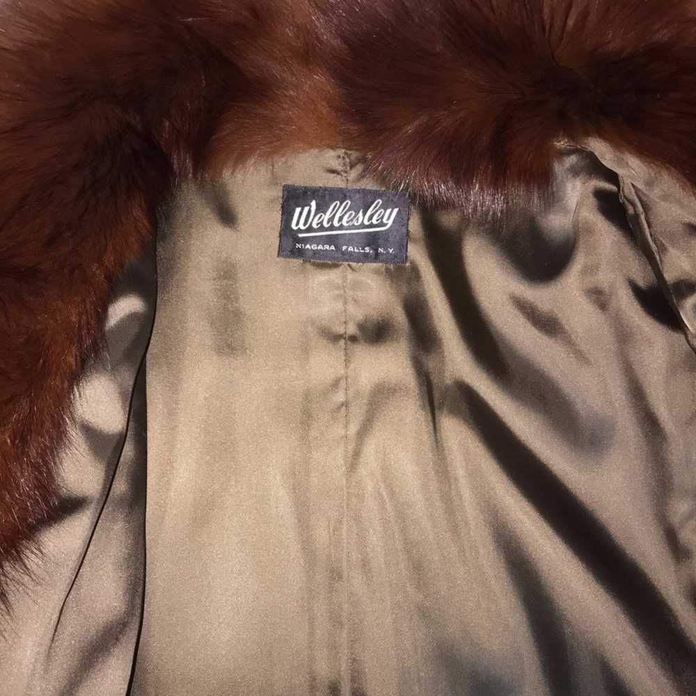 Wellesley NY Vintage Mink Fur Coat - image 7