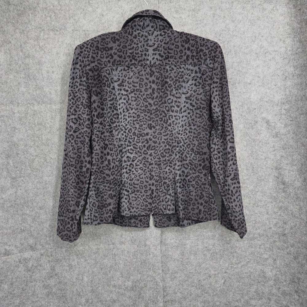 Vintage Jessica Howard Jacket Size 12 Gray Leopar… - image 3