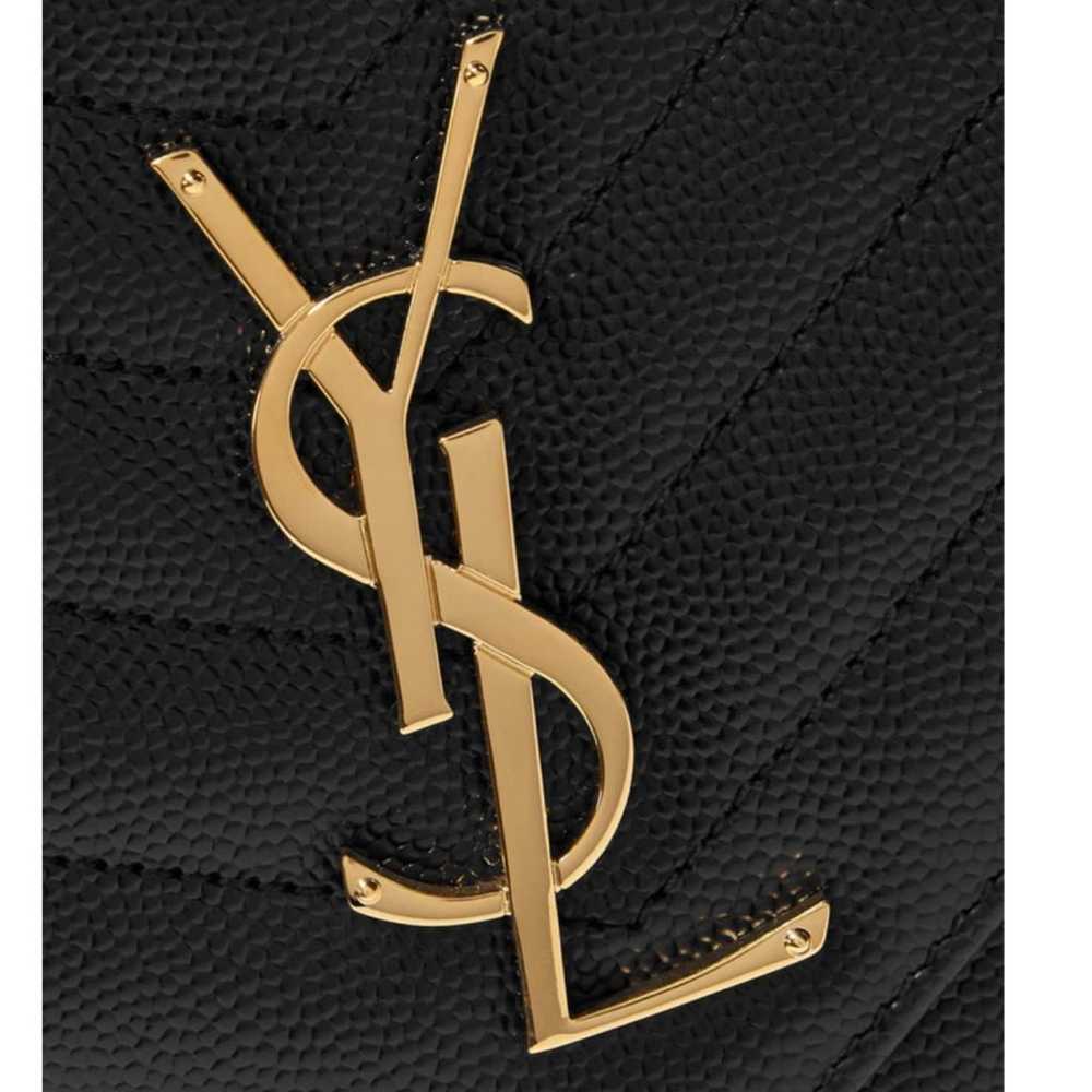 Saint Laurent Portefeuille enveloppe leather cros… - image 3