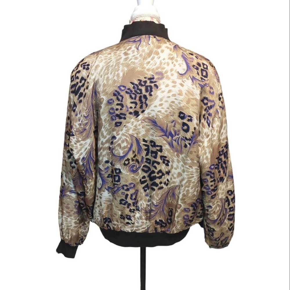 K Arnold vintage silk bomber jacket - image 2