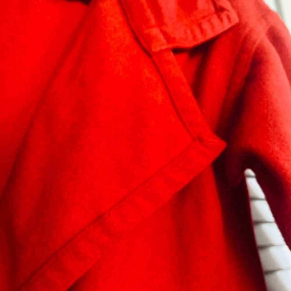 SALE:  Vintage Red Wool Liz Claiborne Winter Coat - image 10