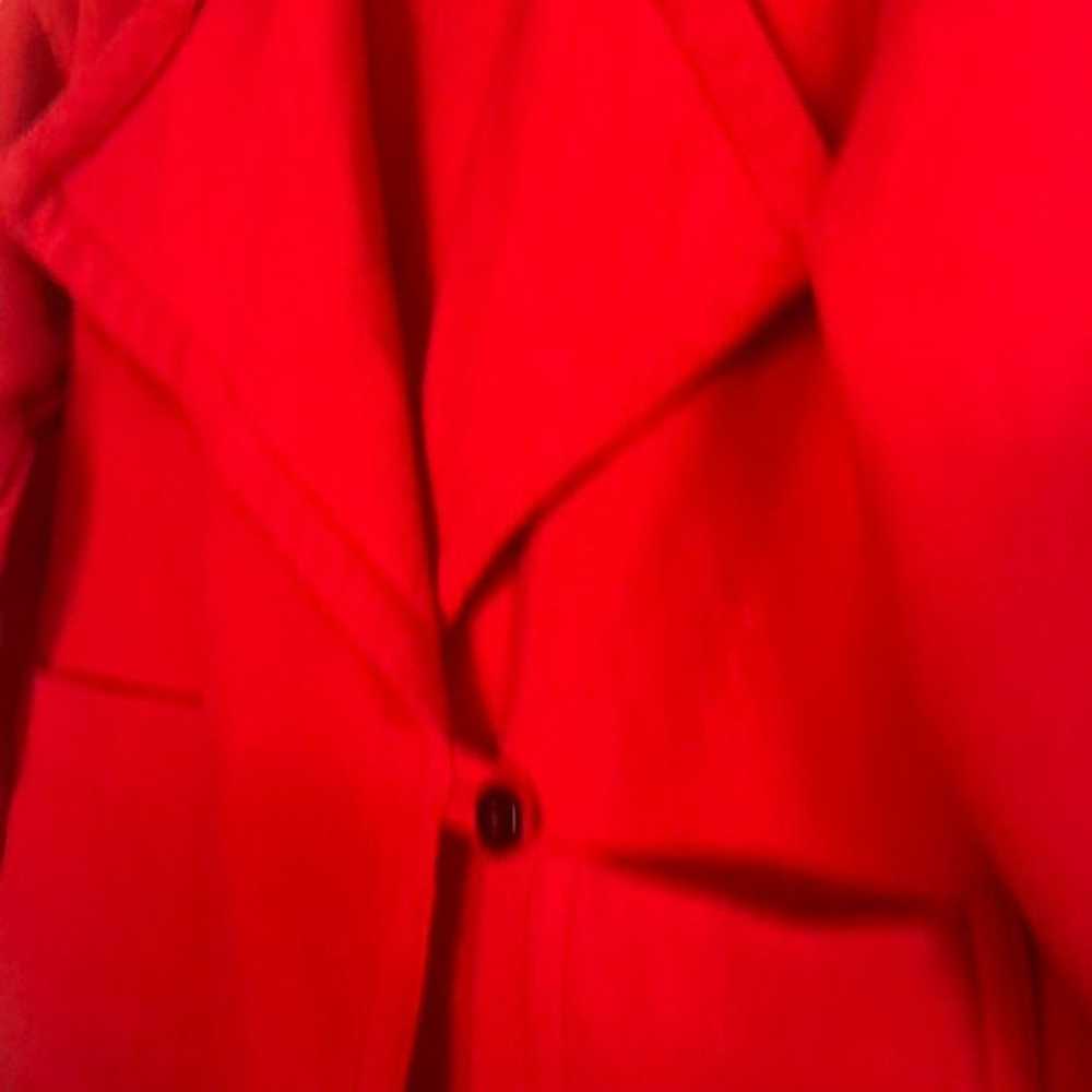 SALE:  Vintage Red Wool Liz Claiborne Winter Coat - image 11