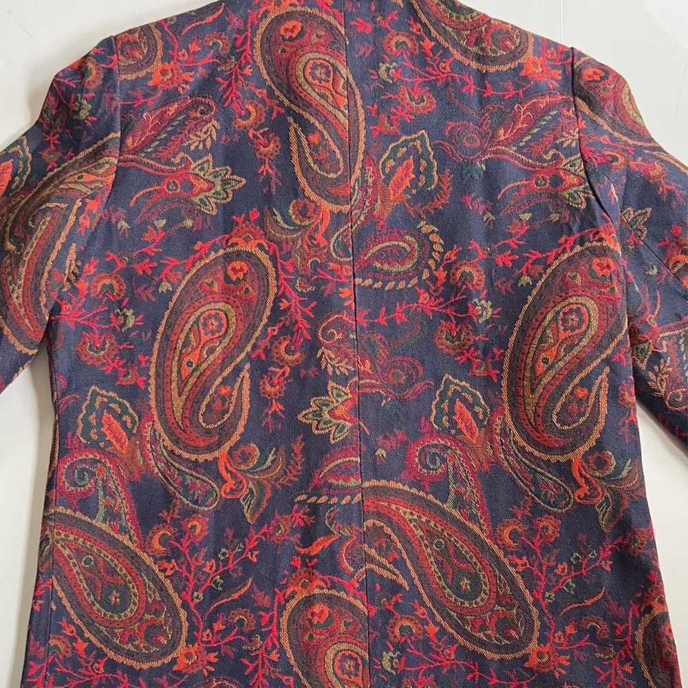 90s BFA Classics Paisley Tapestry Style Jacket - image 7