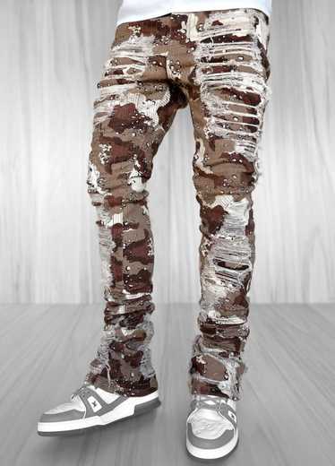 Designer Guapi Camo Repair Denim