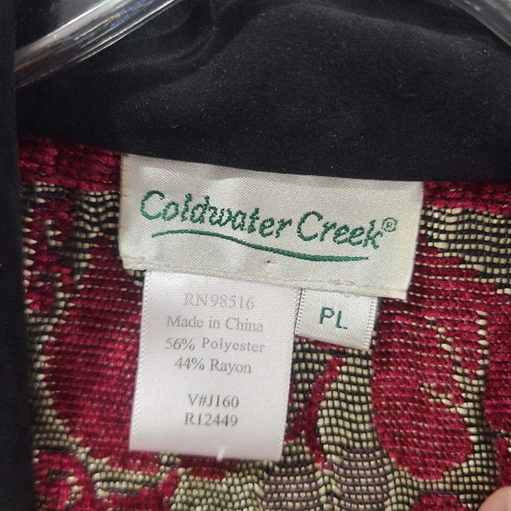 Coldwater Creek Retro Textured Patchwork Full Zip… - image 4