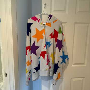 Bape Bape all over print rainbow star full zip ho… - image 1