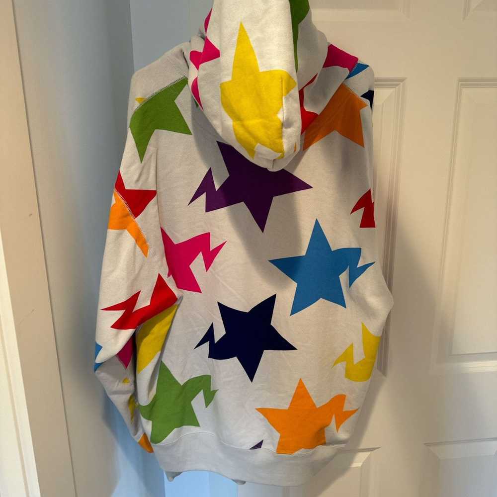 Bape Bape all over print rainbow star full zip ho… - image 2