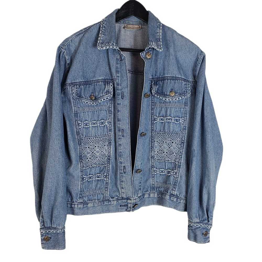 Vintage Saint Germain Paris Denim Jacket - image 1