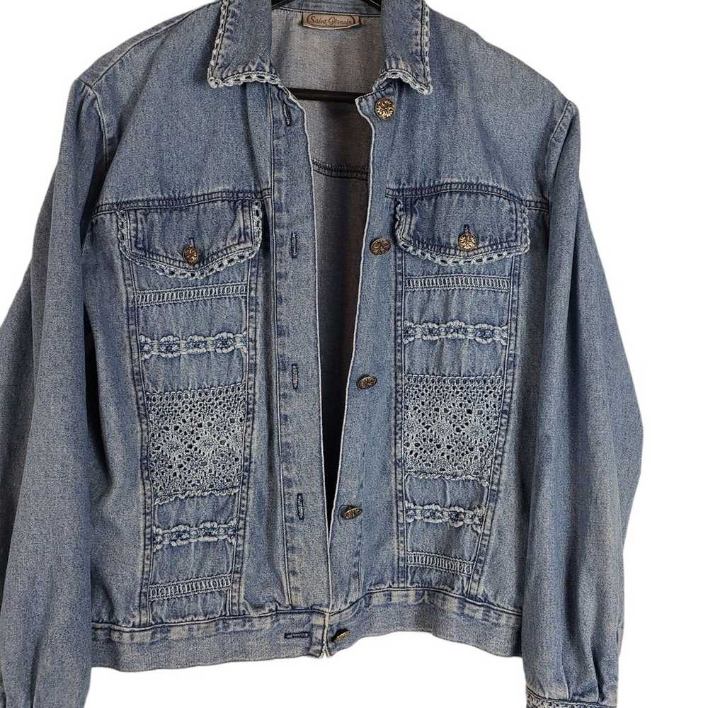 Vintage Saint Germain Paris Denim Jacket - image 2