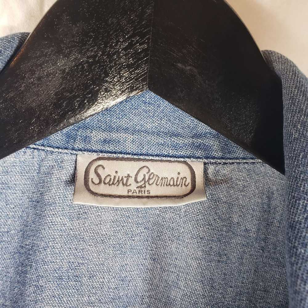 Vintage Saint Germain Paris Denim Jacket - image 5