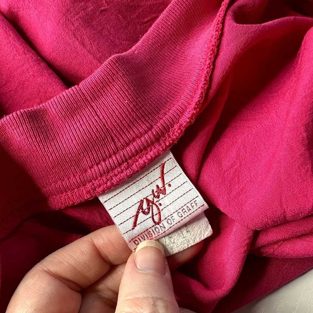 Vintage 80's GW Division of Graff Pink Jacket Win… - image 7