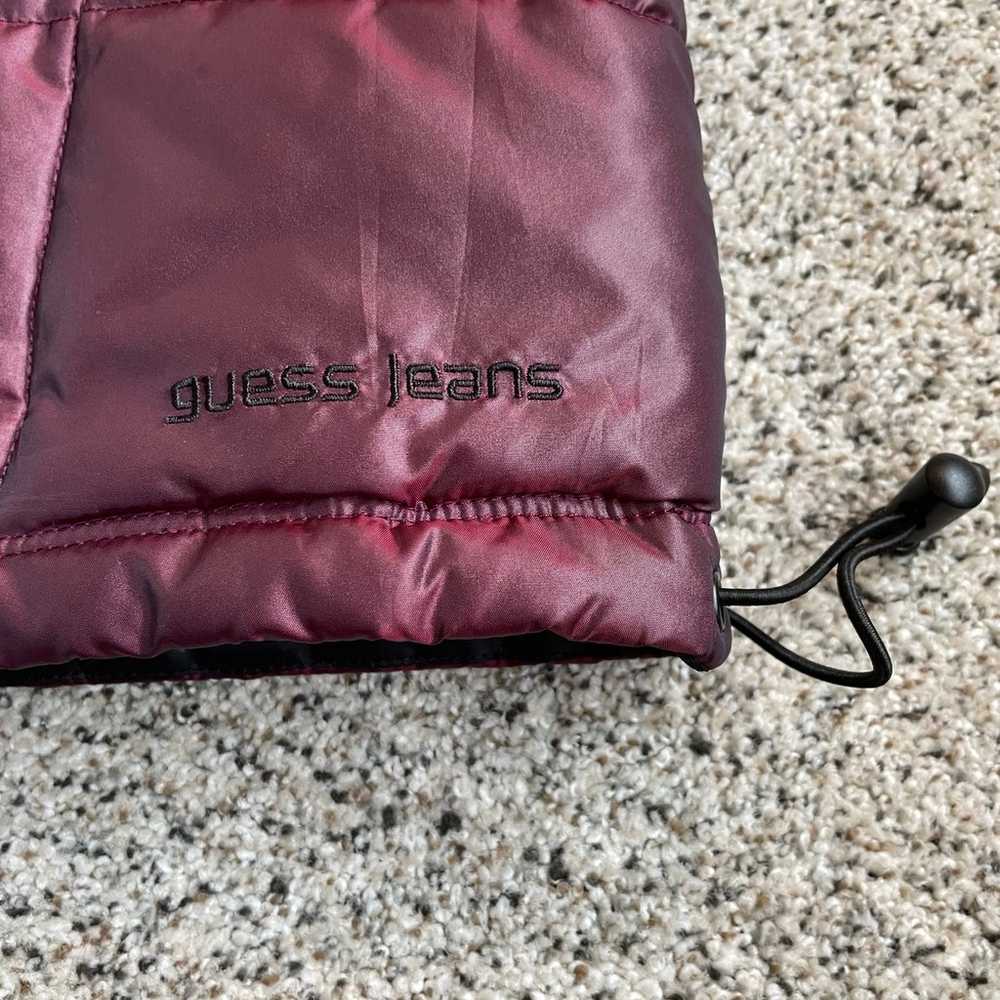 GUESS Vest With Hood Maroon Size L - image 3