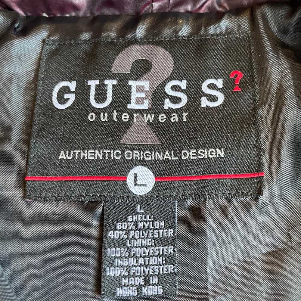 GUESS Vest With Hood Maroon Size L - image 5