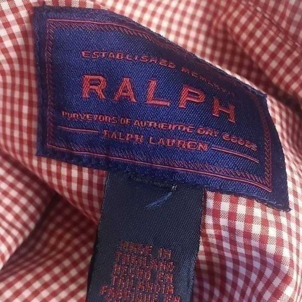 Ralph Lauren Long Red and White Checkered Print J… - image 12