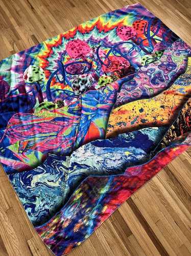 Vintage Vintage Psychedelic Mushroom Scarf/Blanket