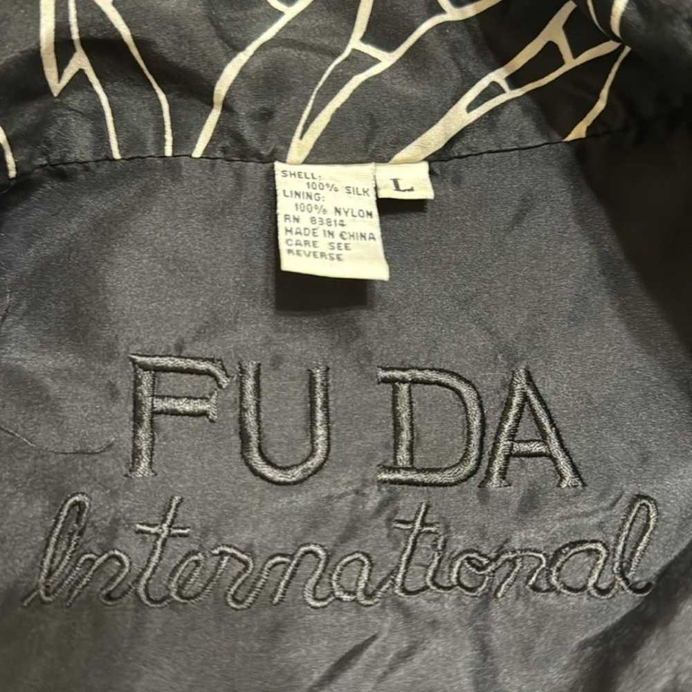 EUC VTG Fuda International 100% Silk Bomber vacat… - image 2