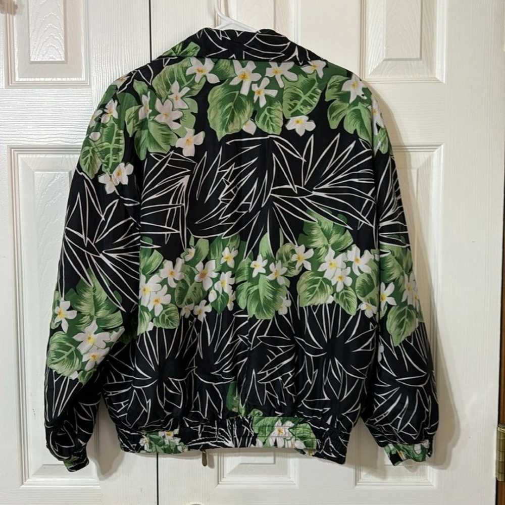 EUC VTG Fuda International 100% Silk Bomber vacat… - image 3